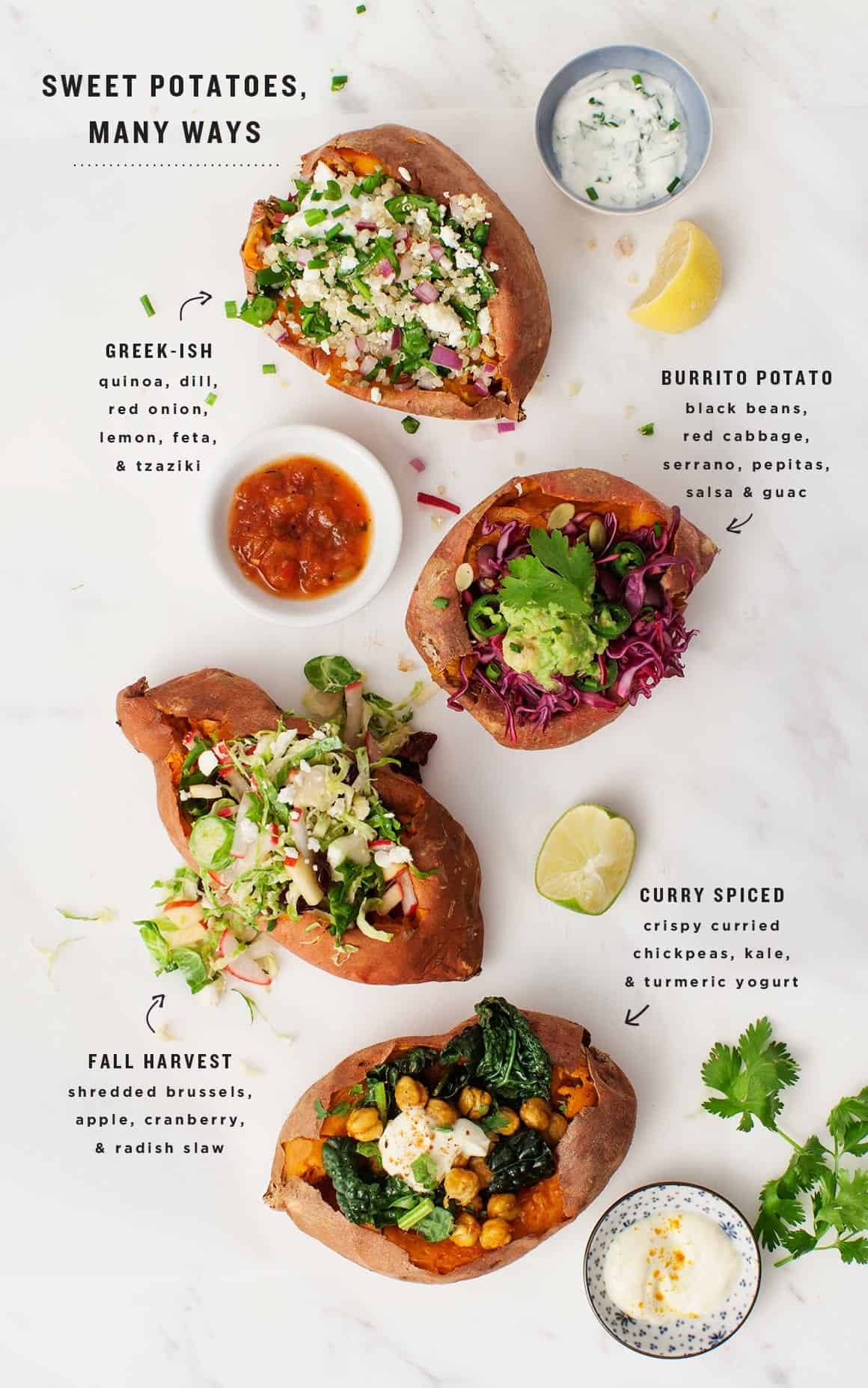 Stuffed Sweet Potatoes - healthy dinner recipes