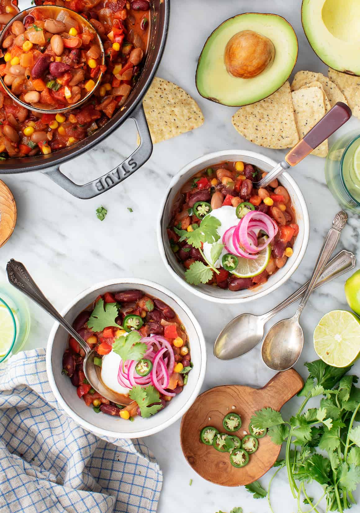 Easy vegetarian chili recipe