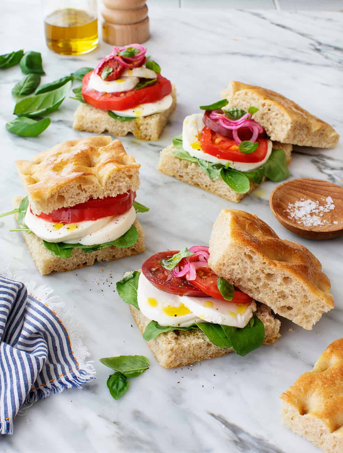 Caprese sandwiches - easy dinner ideas
