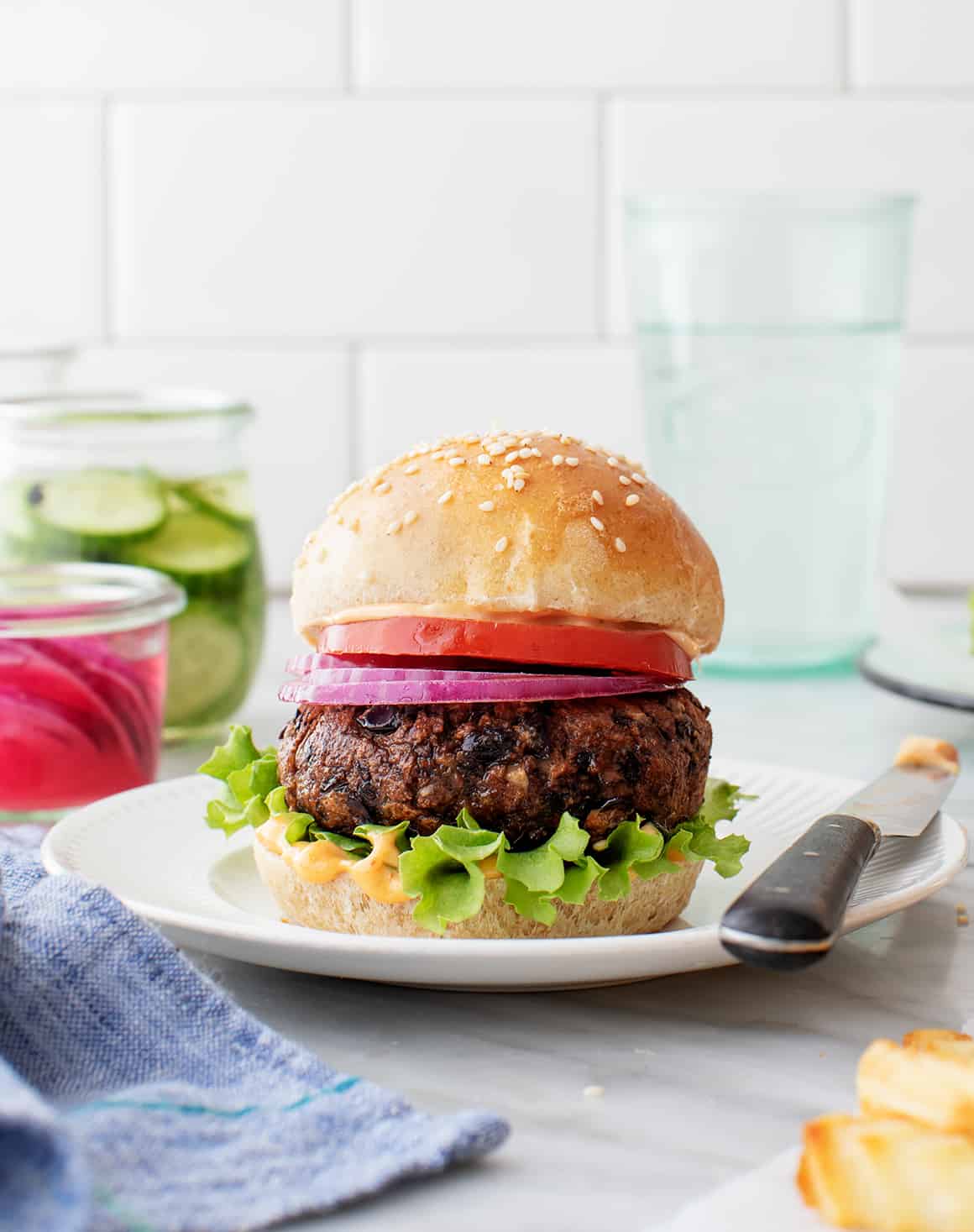 Easy black bean burger recipe