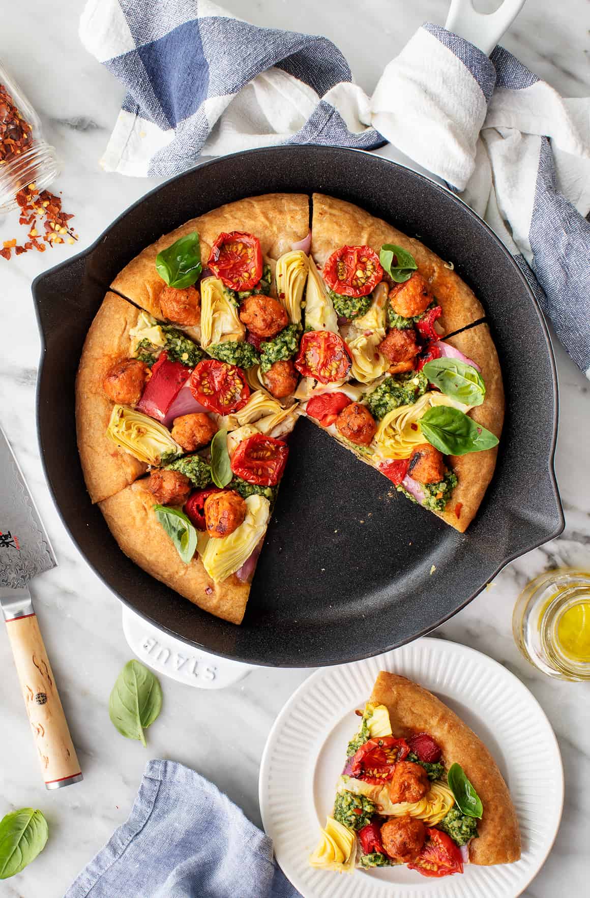 Easy Cast Iron Pizza Recipe