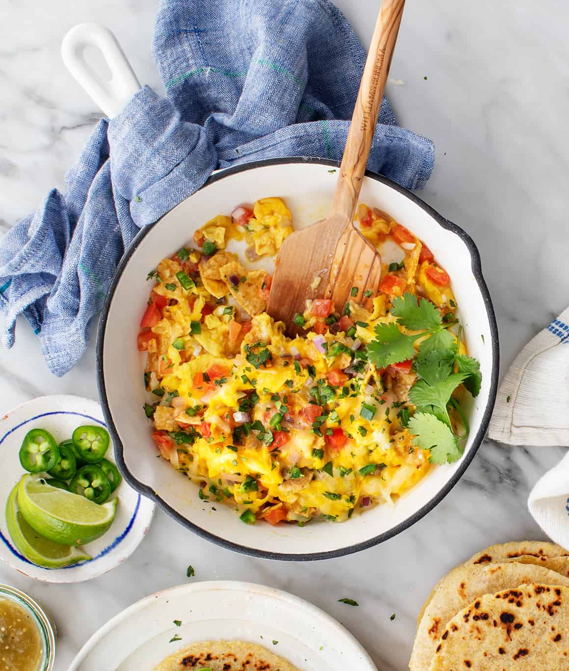 Migas in a skillet - easy dinner ideas