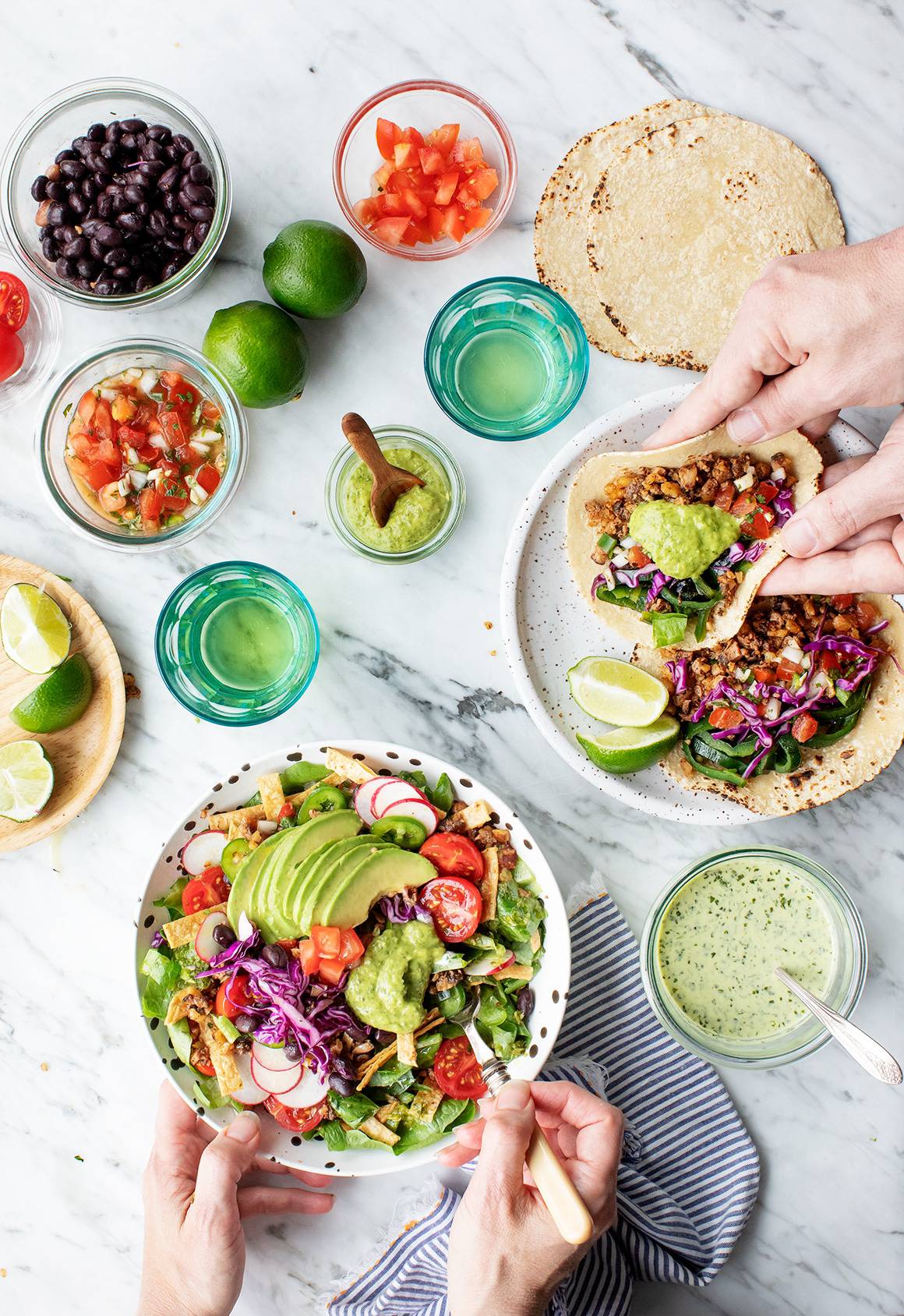 Taco bar - easy dinner ideas
