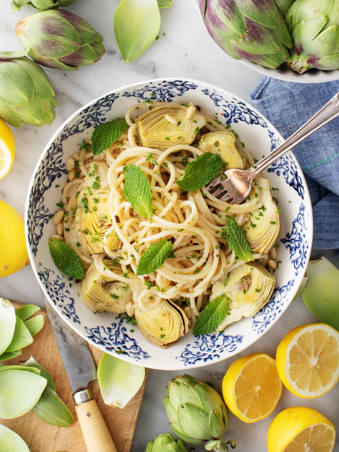 Artichoke pasta - easy dinner ideas