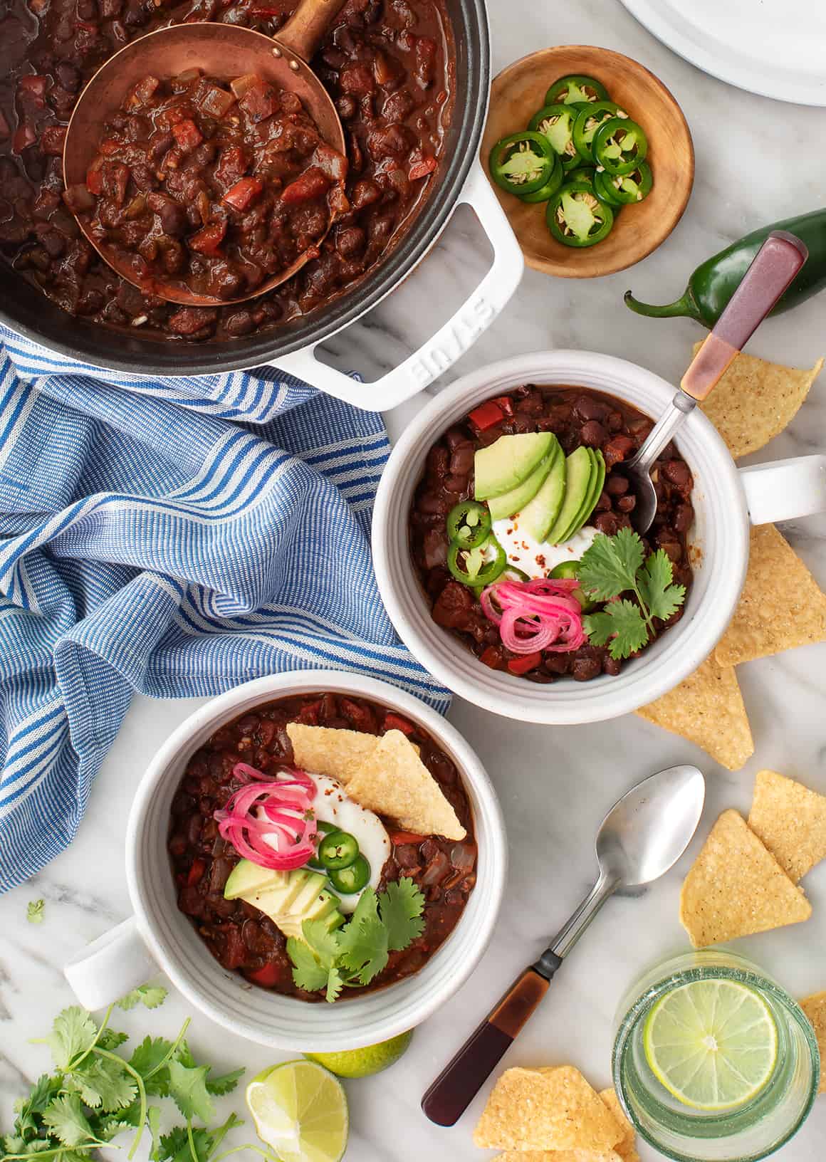 Healthy black bean chili recipe