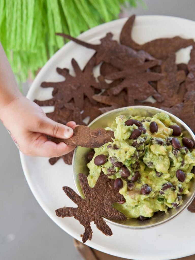 Creepy-Crawly Chips and Swampy Guacamole