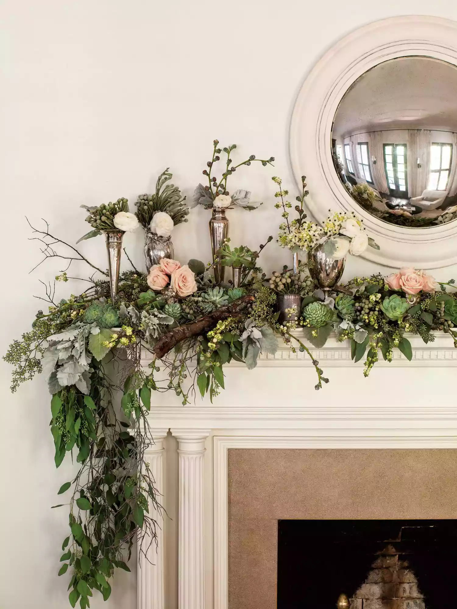 Top Your Mantel with Winter Blooms