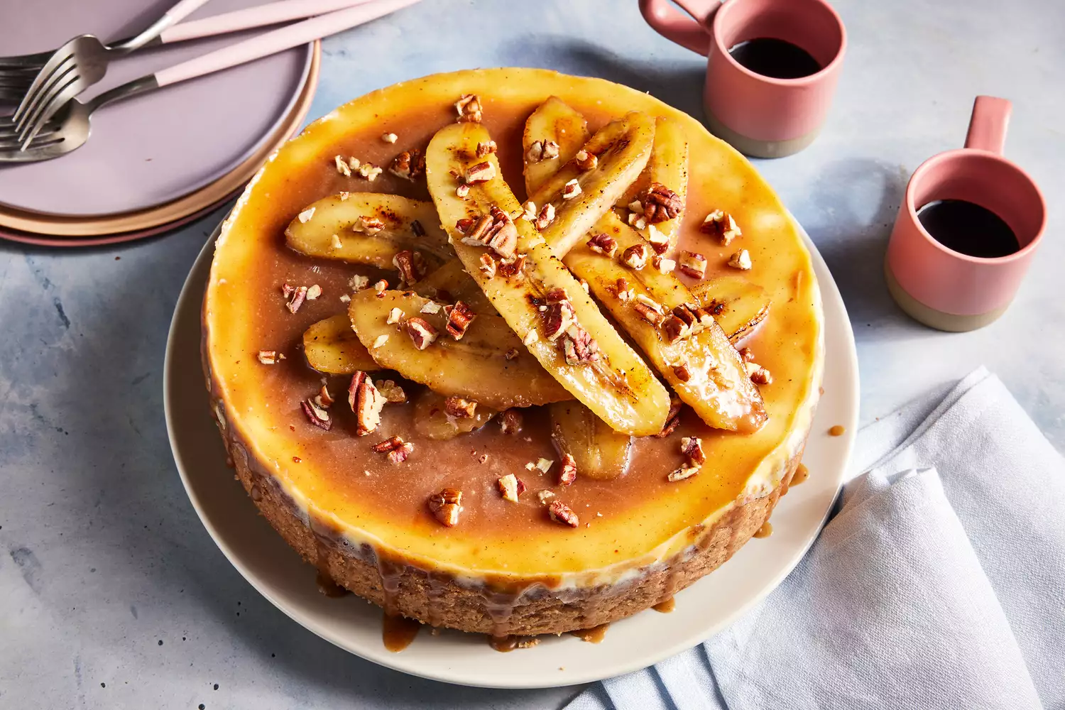 Bananas Foster Cheesecake