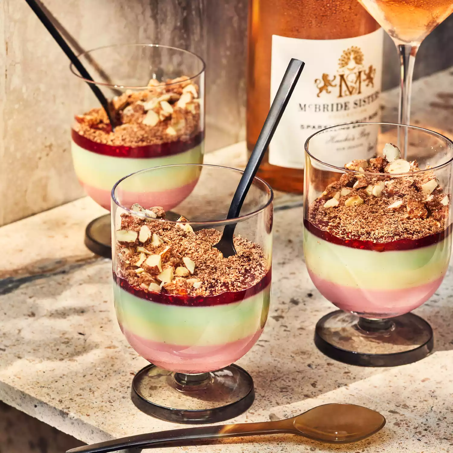 Rainbow Panna Cotta