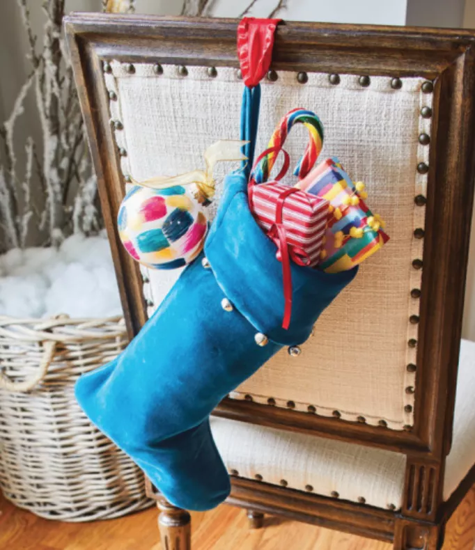 Stocking on Dinning Room Chairs