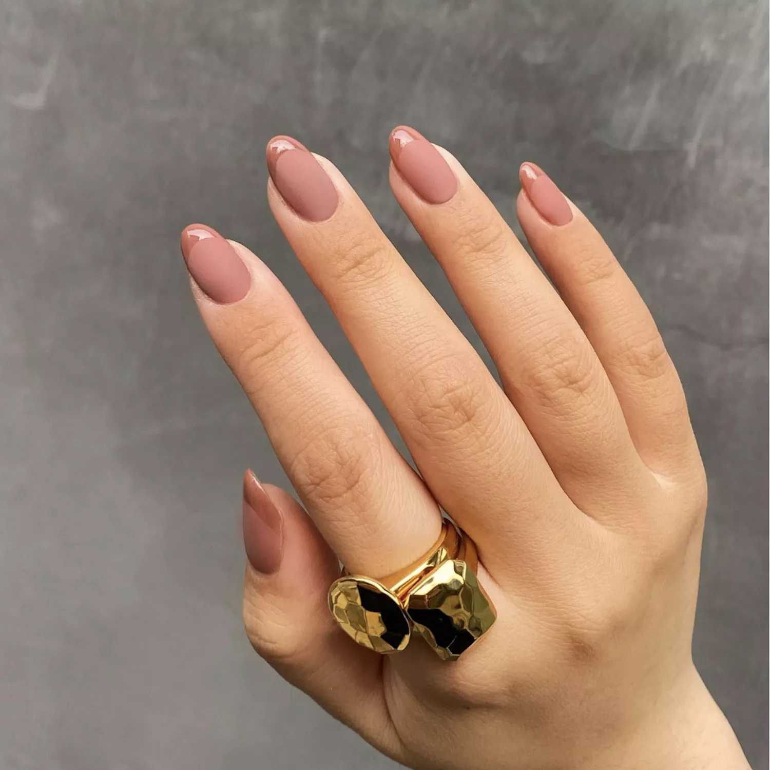 mauve french tips