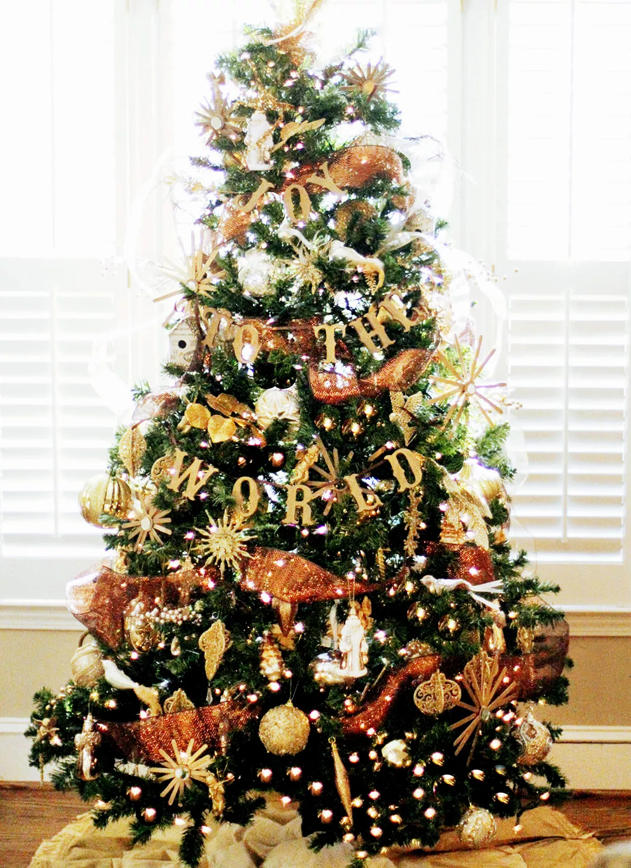 Gilded Gold Christmas Tree