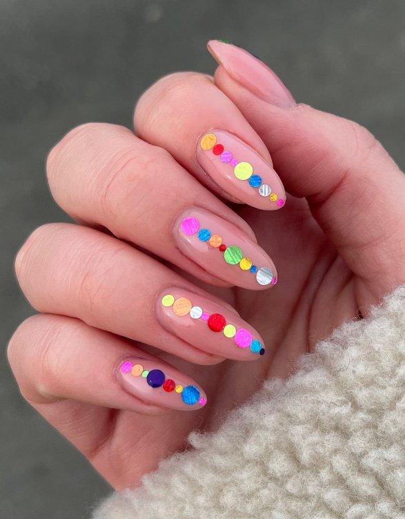 gel almond nails
