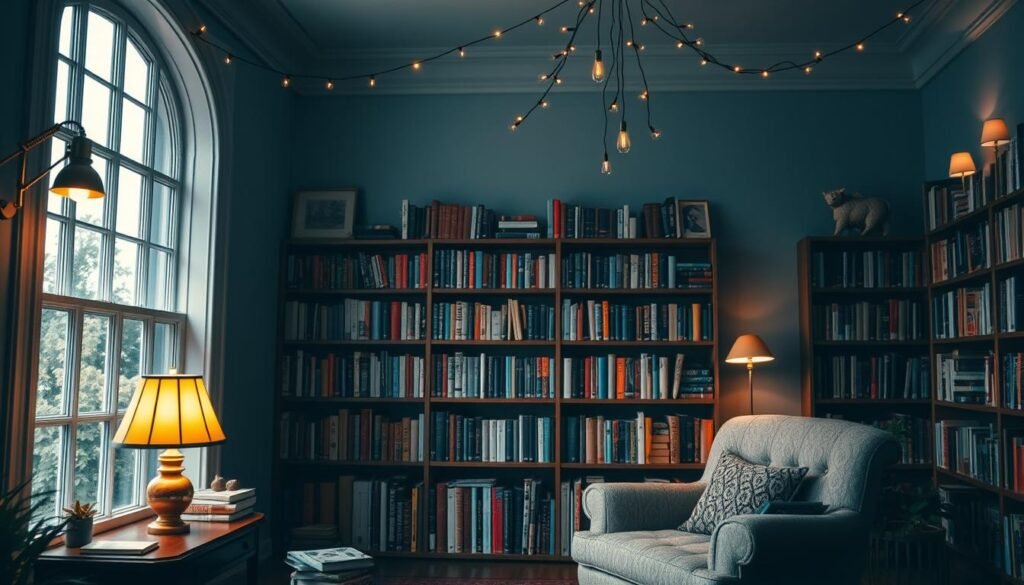 home library lighting