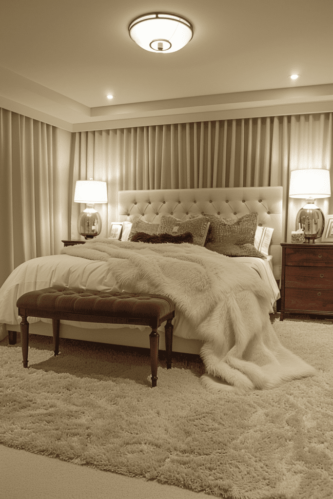 Ambient Basement Bedroom Design