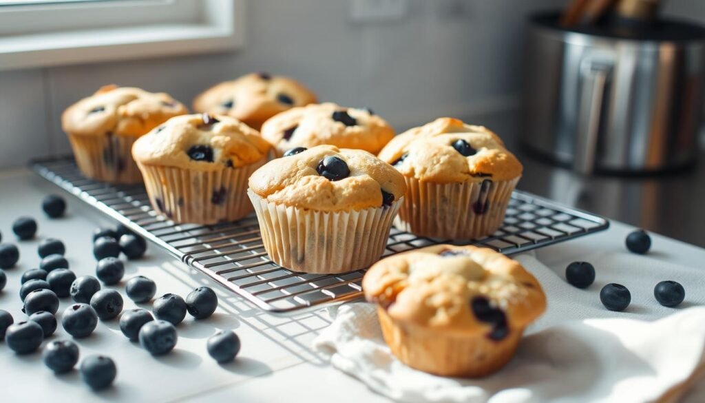 Bakery Style Blueberry Muffins