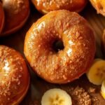 Banana Donuts with Brown Sugar Glaze