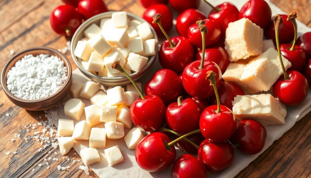 Cherry fudge ingredients