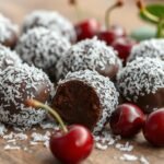 Chocolate Cherry Coconut Truffles