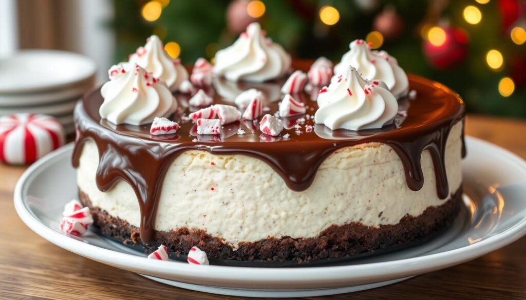 Chocolate Peppermint Cheesecake