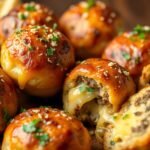 Garlic Parmesan Cheeseburger Bombs