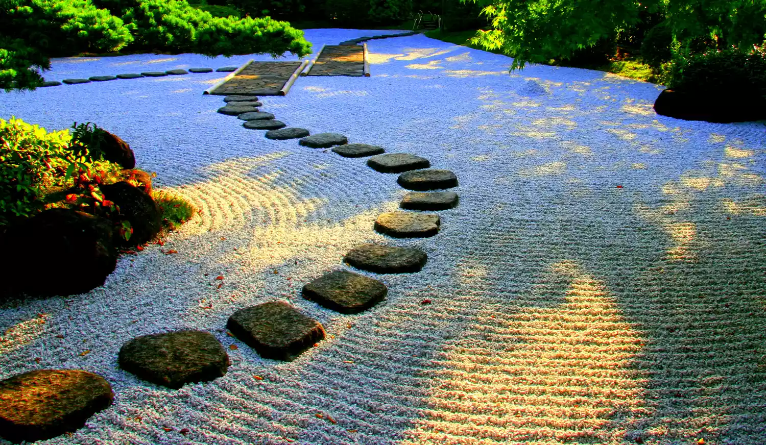 Paver path in zen garden