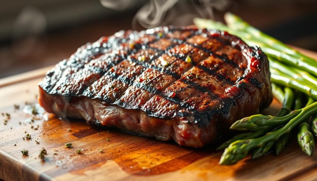 Grilled ribeye steak