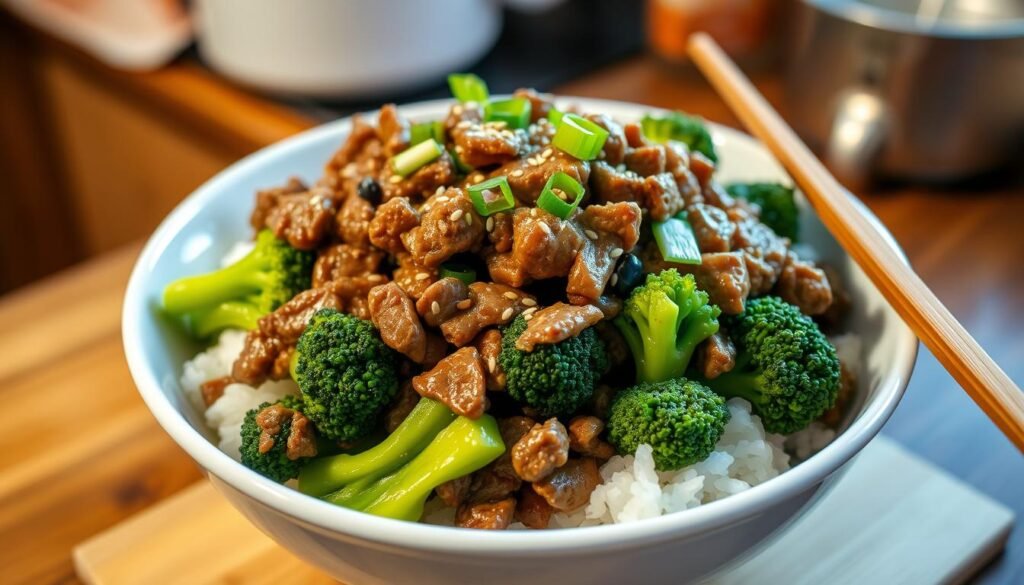Ground Beef and Broccoli