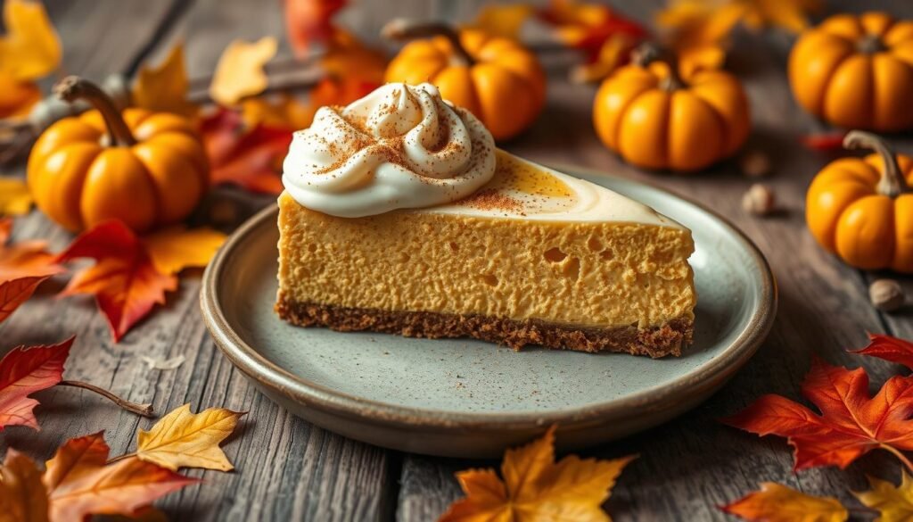 Pumpkin White Chocolate Cheesecake