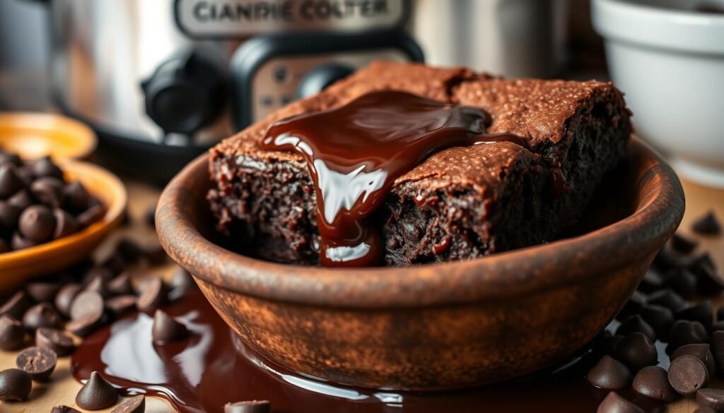 Slow Cooker Hot Fudge Brownies