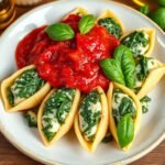 Spinach and Ricotta Stuffed Shells Recipe