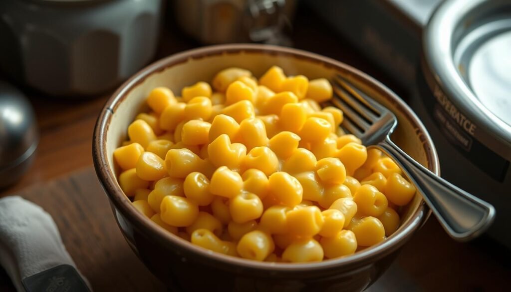 Velveeta mac and cheese leftovers