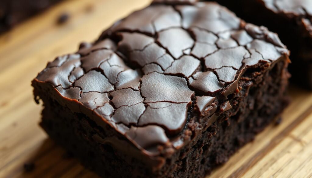 crackly brownie top