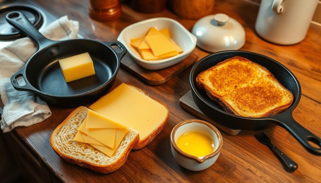 kitchen equipment for grilled cheese