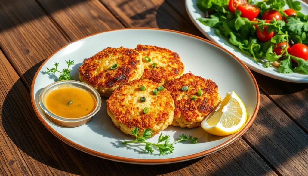 protein-rich crab cakes