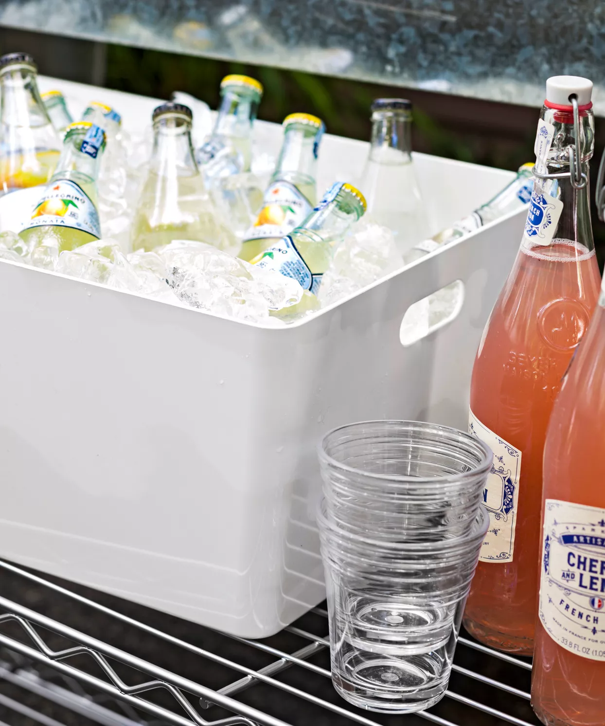 drinks in a cooler