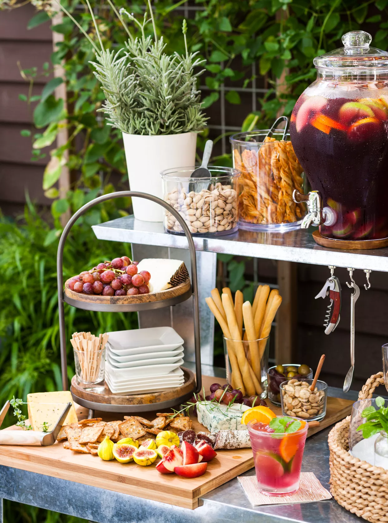 outdoor snack display
